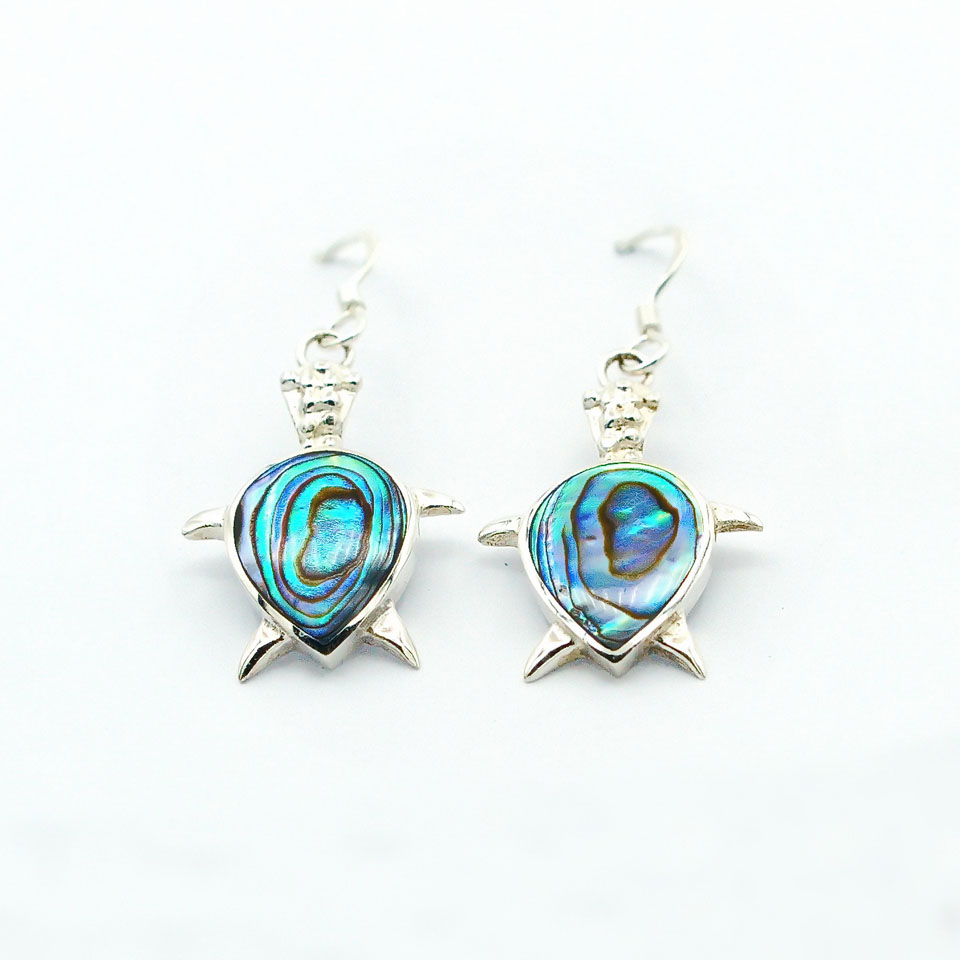 Turtle earrings with Abalone / Paua shell – 99 fashion Thailand
