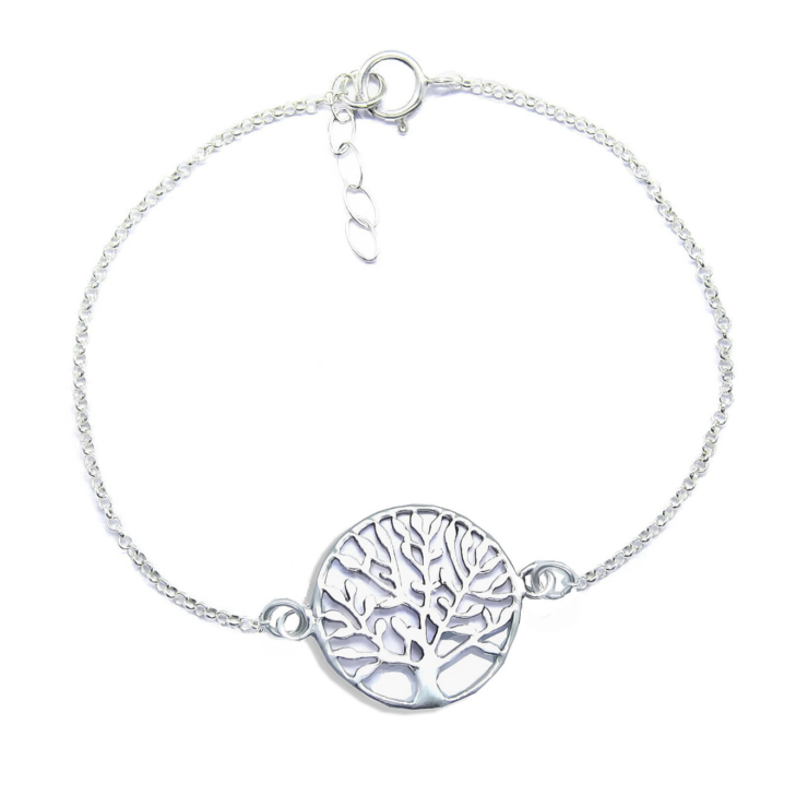 Silver Tree of Life Charm Bracelet.
