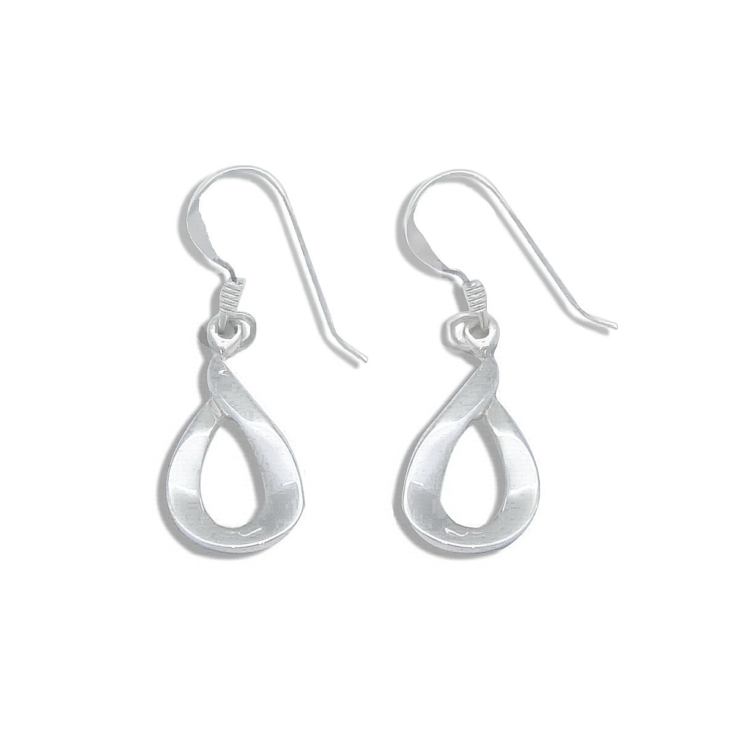Silver Tear Drop Earrings.