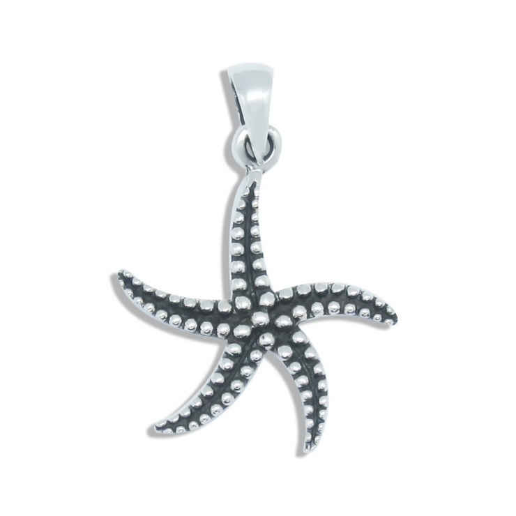 Silver Starfish Pendant.