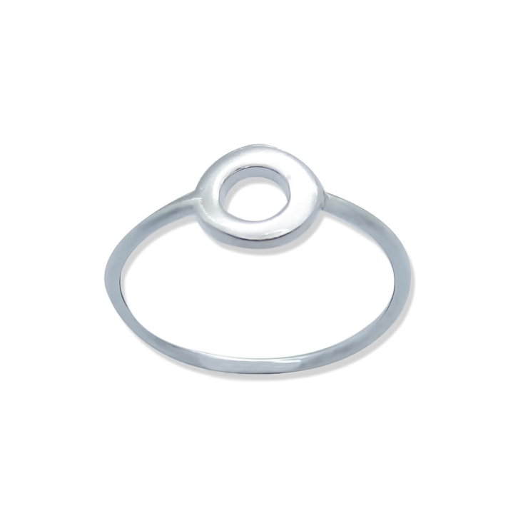 Silver Open Circle Ring.
