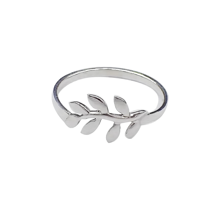 Silver Olive Leaf Ring.